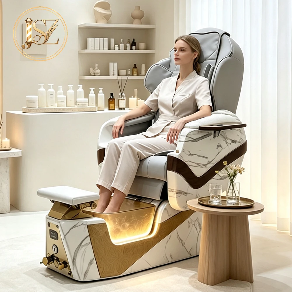 Luxury Pedicure Spa Chair Multifunctional Electric Massage Adjustable Recliner with Foot Soak and Fogging System - view 5