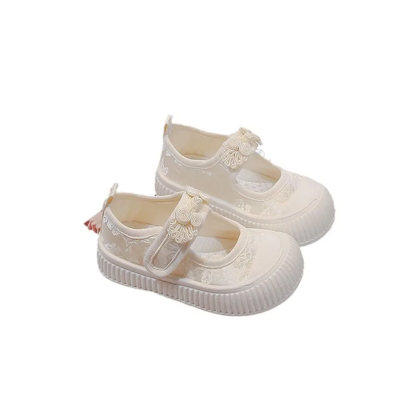 Gril Sneaker Summer Fashion Breathable Girl Shoe Versatile Soft Anti Slip Kid Sneaker Simple Kid Canvas Shoe Zapatillas De Mujer