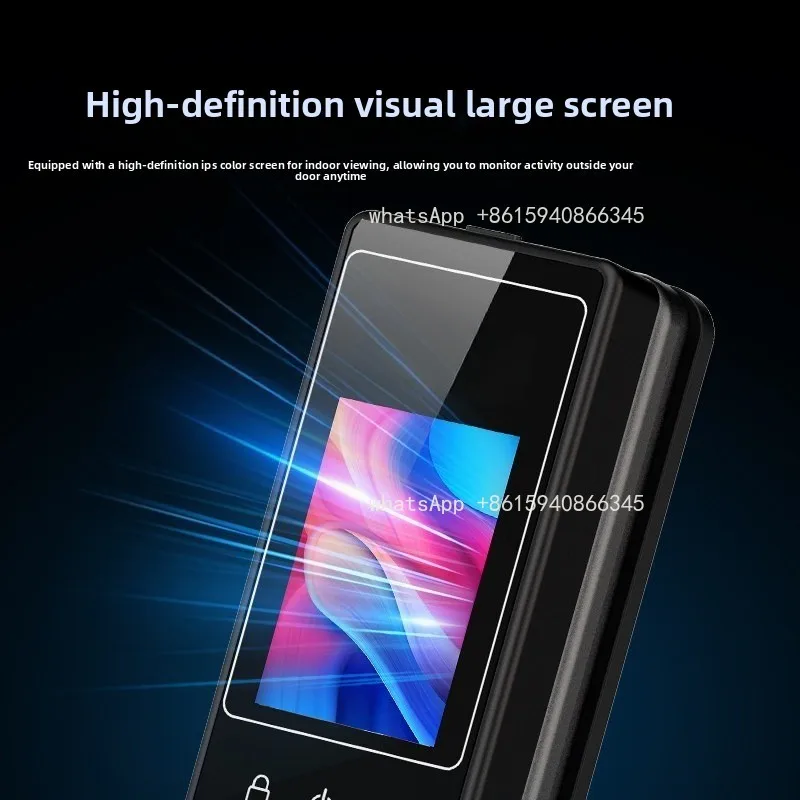 Smart Door Lock Face Recognition Fingerprint Password Electronic Lock for Anti-theft Entry Door