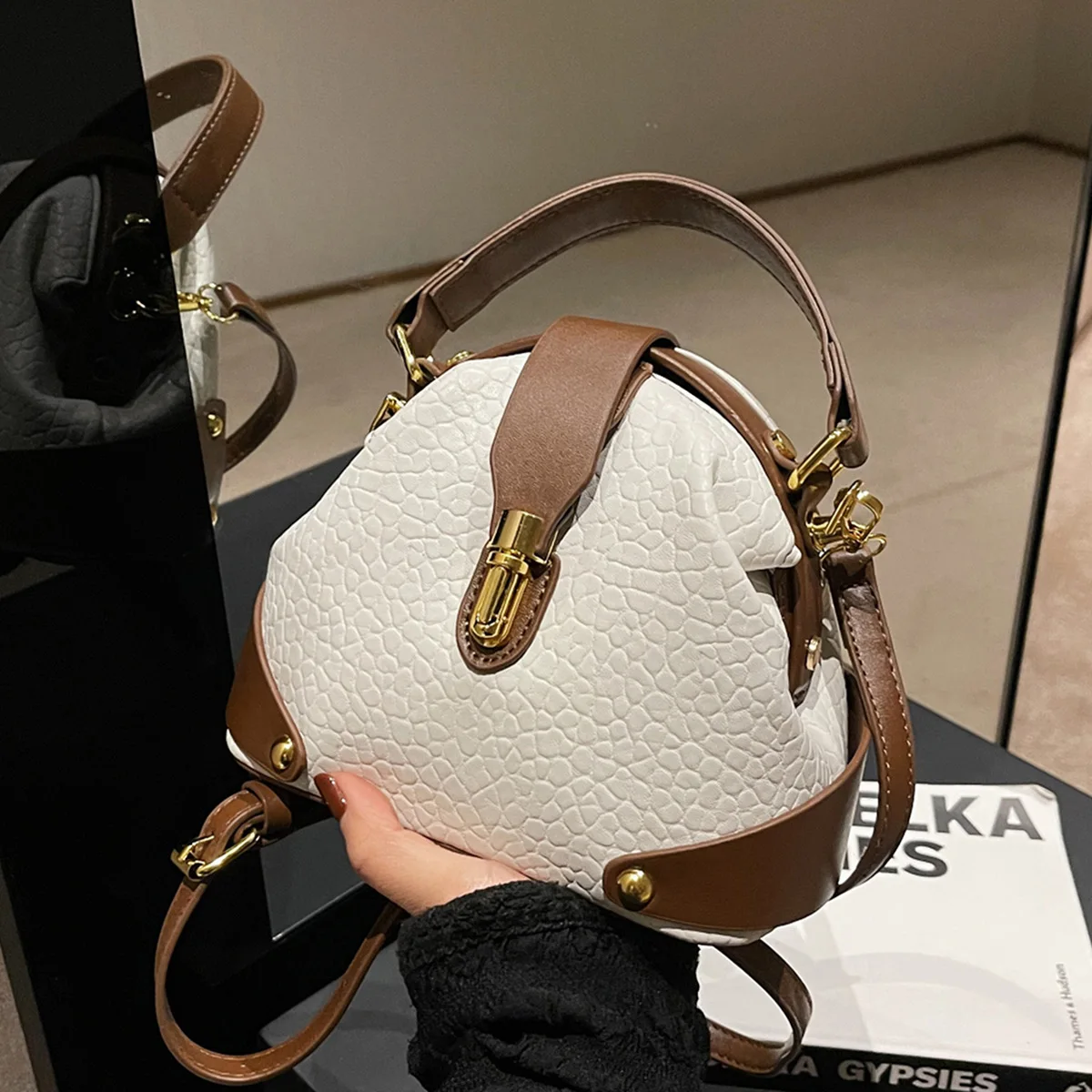 

2025 Elevated Multi-Way Convertible Bag Women's Top Handle Shoulder Crossbody Purse Vegan Leather Day to Night Tote