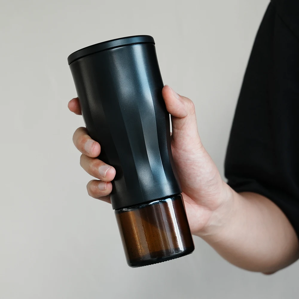 

MEIMOKA Electric Coffee Bean Grinder USB-C Rechargeable Stainless Steel Blades Perfect for Travel Camping Office