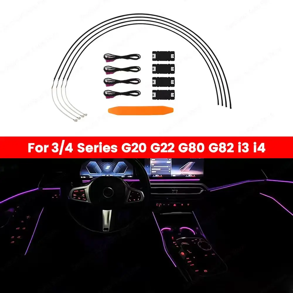 

11 Colour G20 Door LED Ambient Light For BMW 2/3/4 Series G21 G22 G26 G80 G82 M3 M4 4-Door Interior Kit Modification Lamp