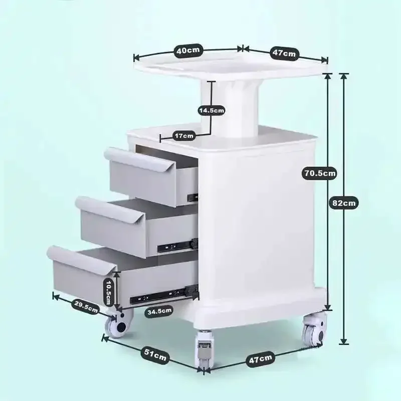 

Dental Cart Trolley Cart Heavy Duty Barbershop Furniture Cabinet Storage Beauty Salon Auxiliary Car Eyelashes Wagon Wozek Carts