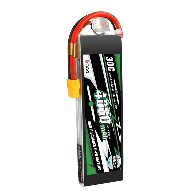 Gens ACE 3300mAh 4S 30C 4000mAh 2S 4S 7.4 14.8V 30C Avionics With T/XT60 Plug Model Airplane Lithium Battery