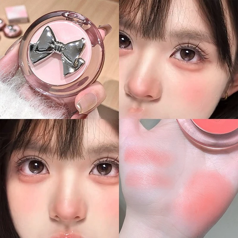 Kremowy róż do policzków Bow Smooth, wielofunkcyjny, rozszerzony paleta kolorów, róż do powiek, cień do powiek, trwały, matowy, aksamitny błyszczyk do ust, hurtowa sprzedaż, hit sprzedaży.