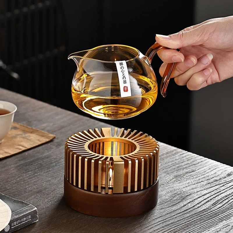 Warmer Aluminium Alloy Tea Warmer Flower Tea Pot Candle Cooking Tea Stove Heating Stove Hotel Restaurant Heater