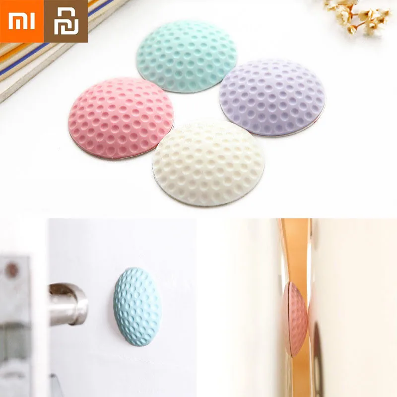 Xiaomi-Tope de puerta Youpin, almohadilla de protección para cierre de puerta, cojín de silicona suave, pegatinas silenciosas de goma, alfombrilla protectora de pared