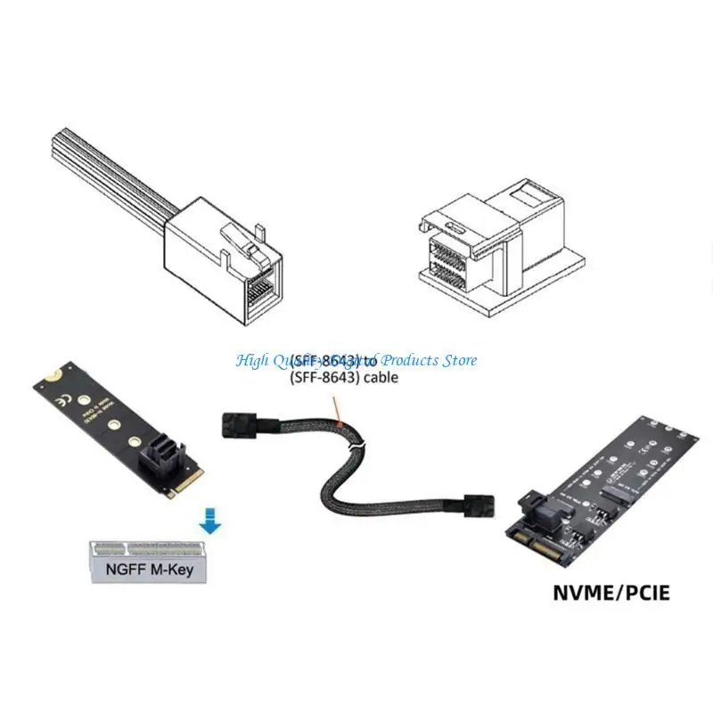 U2JE HD-36PIN SFF-8643 к SFF-8643 Серверный хранение разъем