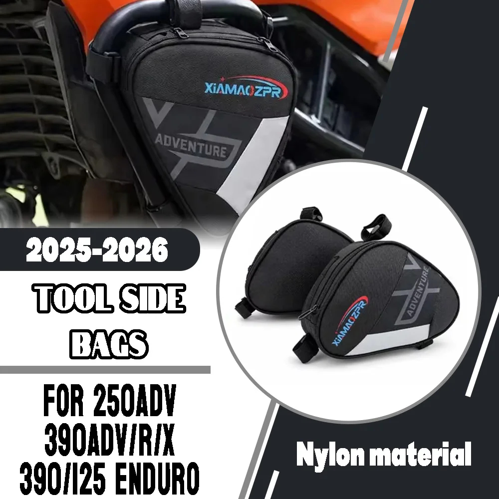 For KTM 390 250 Adventure 390 125 Enduro 250ADV 390ADV X R 2025-2026 Motorcycle Bumper Tool Side Bags Frame Crash Bars Bags Part