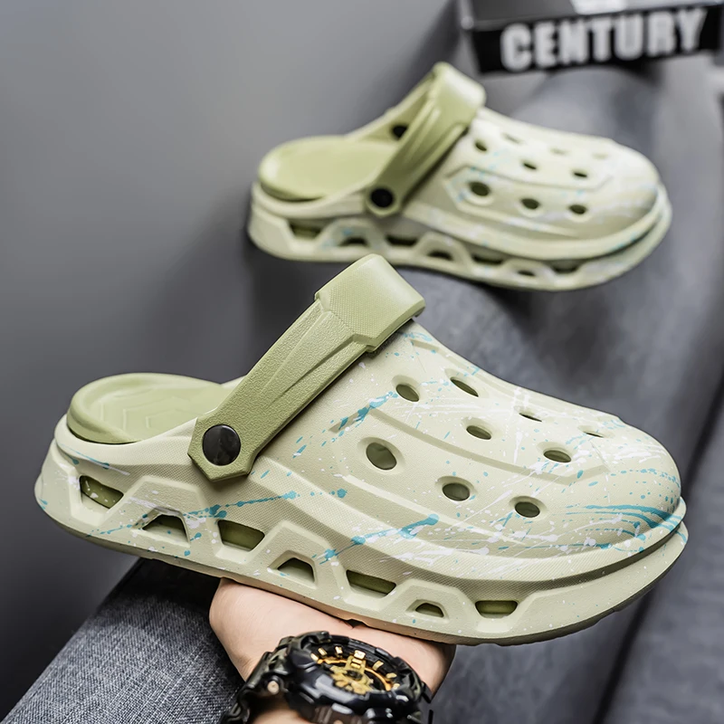 

New Style Summer Outdoor Wear Non-Slip Wear-Resistant Toe-Toe Slippers for Men and Women, Dual-Purpose Beach Sandals and Slippers