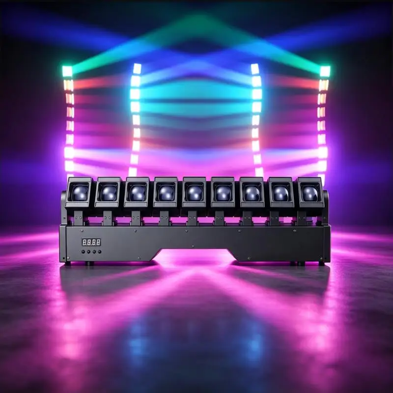 New 10X20W Moving Head DJ Lights DMX512 LED Beam Rotating Matrix RGBW Disco Stage Effect For Nightclub Wedding Party Bar Concert