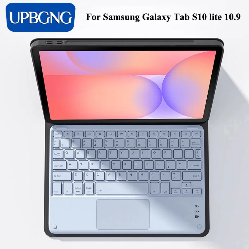 Tablets Keyboard Case for Samsung Galaxy Tab S10 Lite S9 FE 10.9 inch Bluetooth Keyboard Cover for for Tab S10 Lite Accessories