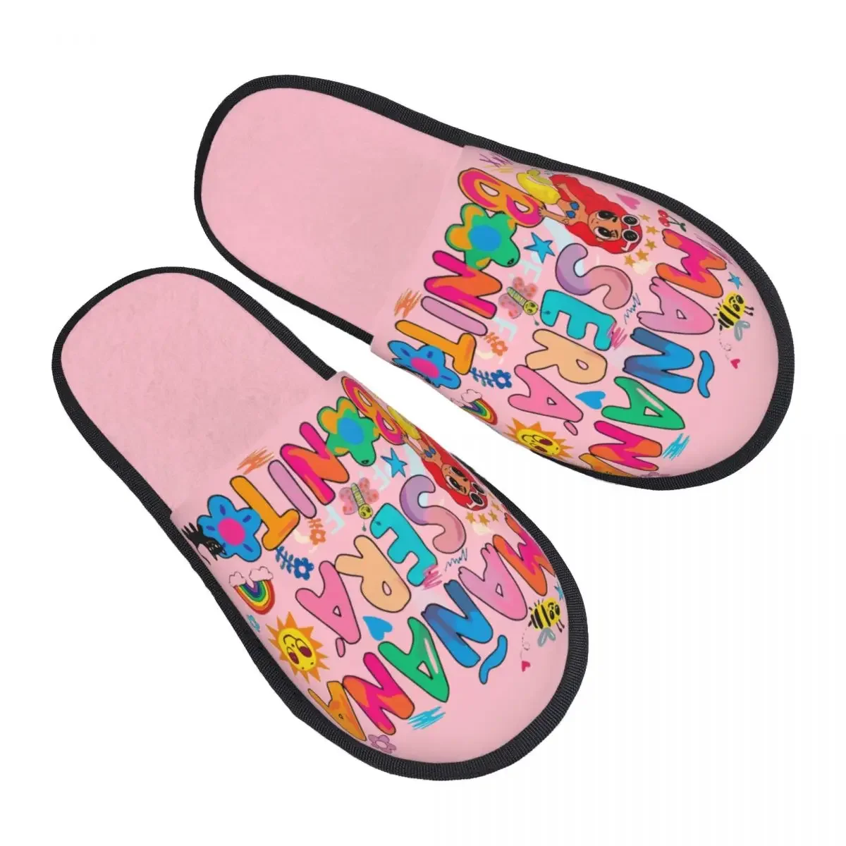 Custom Colombian Singer Manana Sera Bonito Logo Comfy Scuff Memory Foam Slippers Women Karol G Bedroom House Shoes