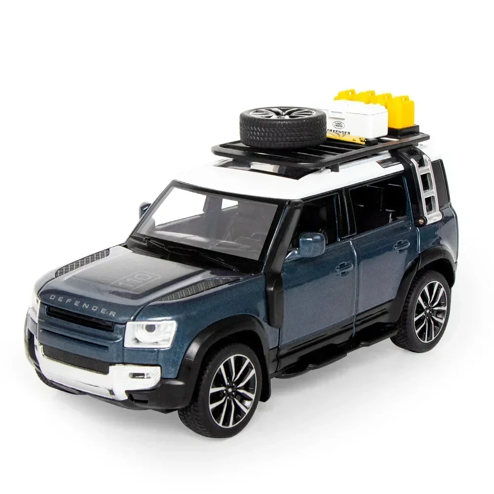 Land Defender Rover Maßstab 1:32 Stadt ORV Zurückziehen Fahrzeug Metall Modell Mit Licht Sound Diecast Auto Legierung Spielzeug Für Geschenke puppe