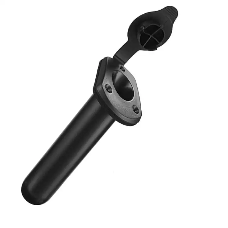 New 1/2/4 Pcs Flush Mount Fishing Boat Rod Socket PVC Fishing Rod Holder Cap Gasket Kayak Boat Canoe Tackle Support Accessories