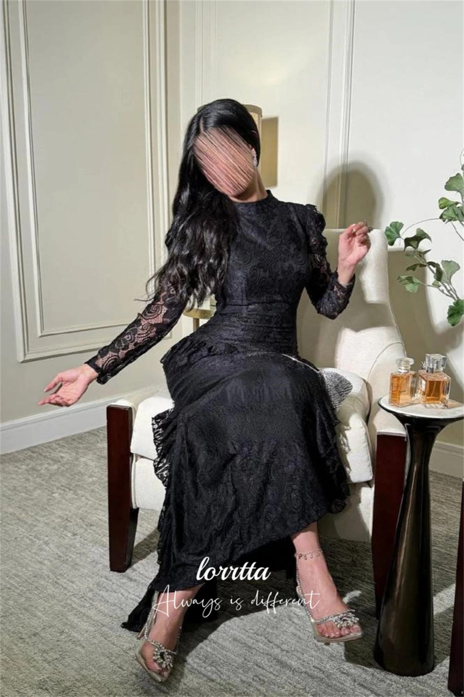 

Lorrtta Customized Prom Dress Sharon Happy Evening Dresses Luxury 2025 Mermaid Special Occasion Dress Long Sleeves Petticoat
