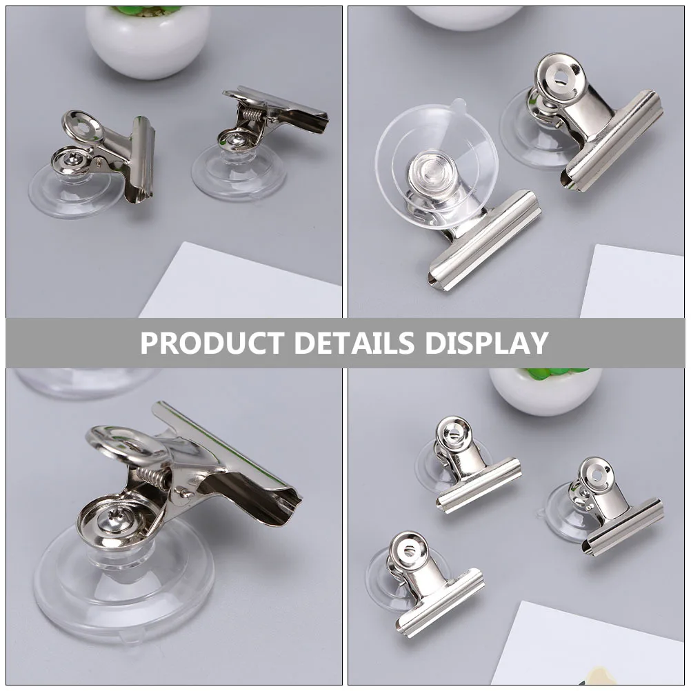 

6Pcs Suction Cup Clips Plastic Strong Reusable Hanging Home Office Accessories Display Crafts Suction Cup Clips