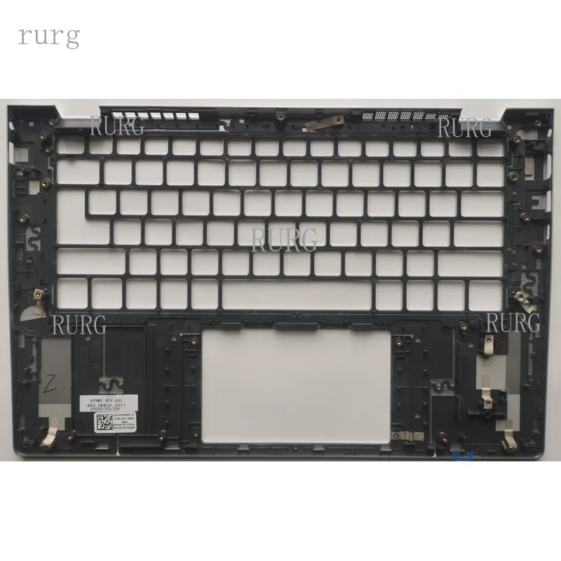 R+ New, compatible with FOR Dell Inspiron 5401 5402 5405, Palmrest Upper Case, KB ring, silver, 09TNWY