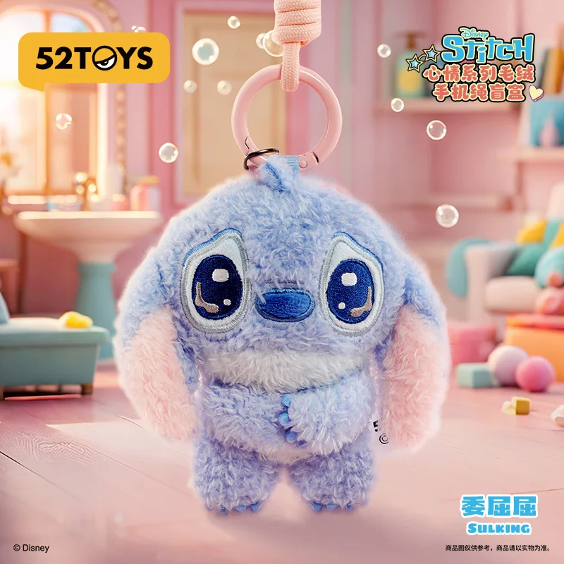 

Original Stitch And Angel Emotion Series Plush Mobile Phone Strap Mystery Blind Box Collectible Toy Trendy Plaything Gift