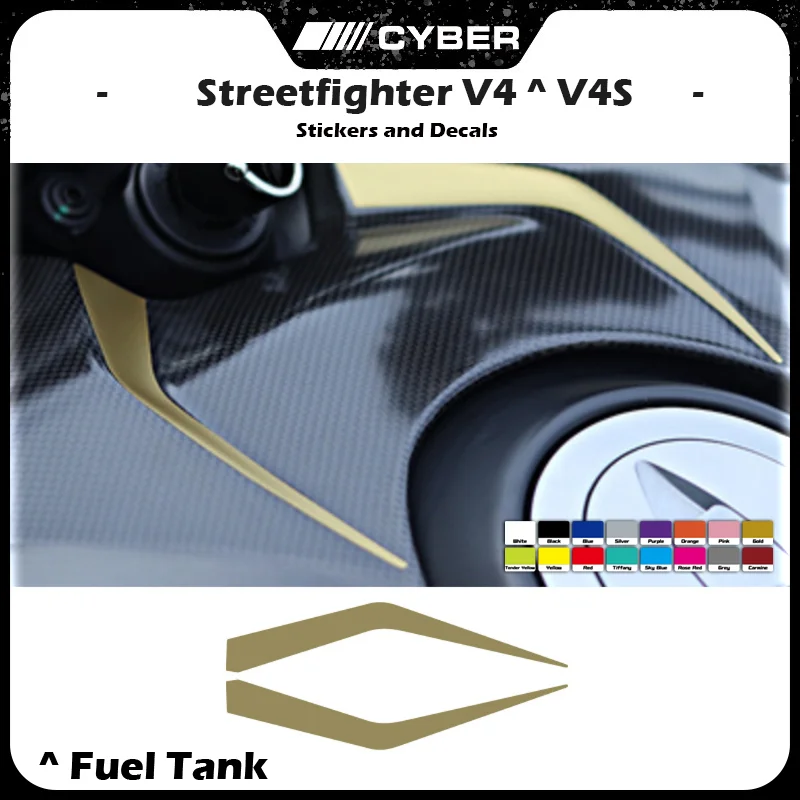 For Ducati Streetfighter V4 V4S V4SP Motorcycle Sticker Set - Fairing and Fuel Tank Decals INS Style Lines