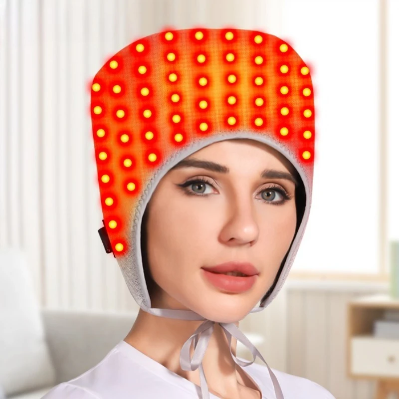 

Full-Wrap Heated Head Massager Winter Cold-Proof Warm Hat Red Light Therapy Mental Relaxation Stress Relief Sleep Aid Home Use