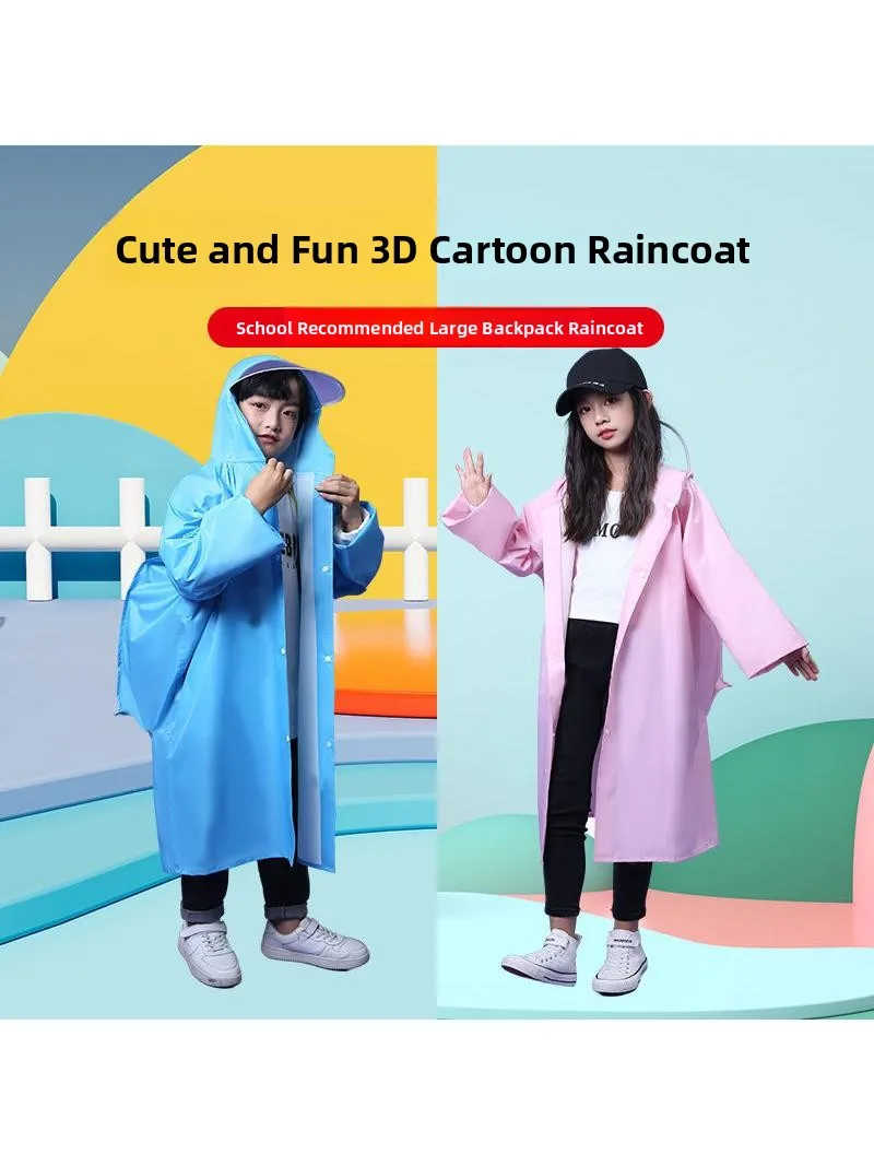 

Детский дождевик для мальчиков и девочек 3-6 лет, унисекс, без запаха, с карманами, для школьников 9-12 лет, детское пончо от дождя