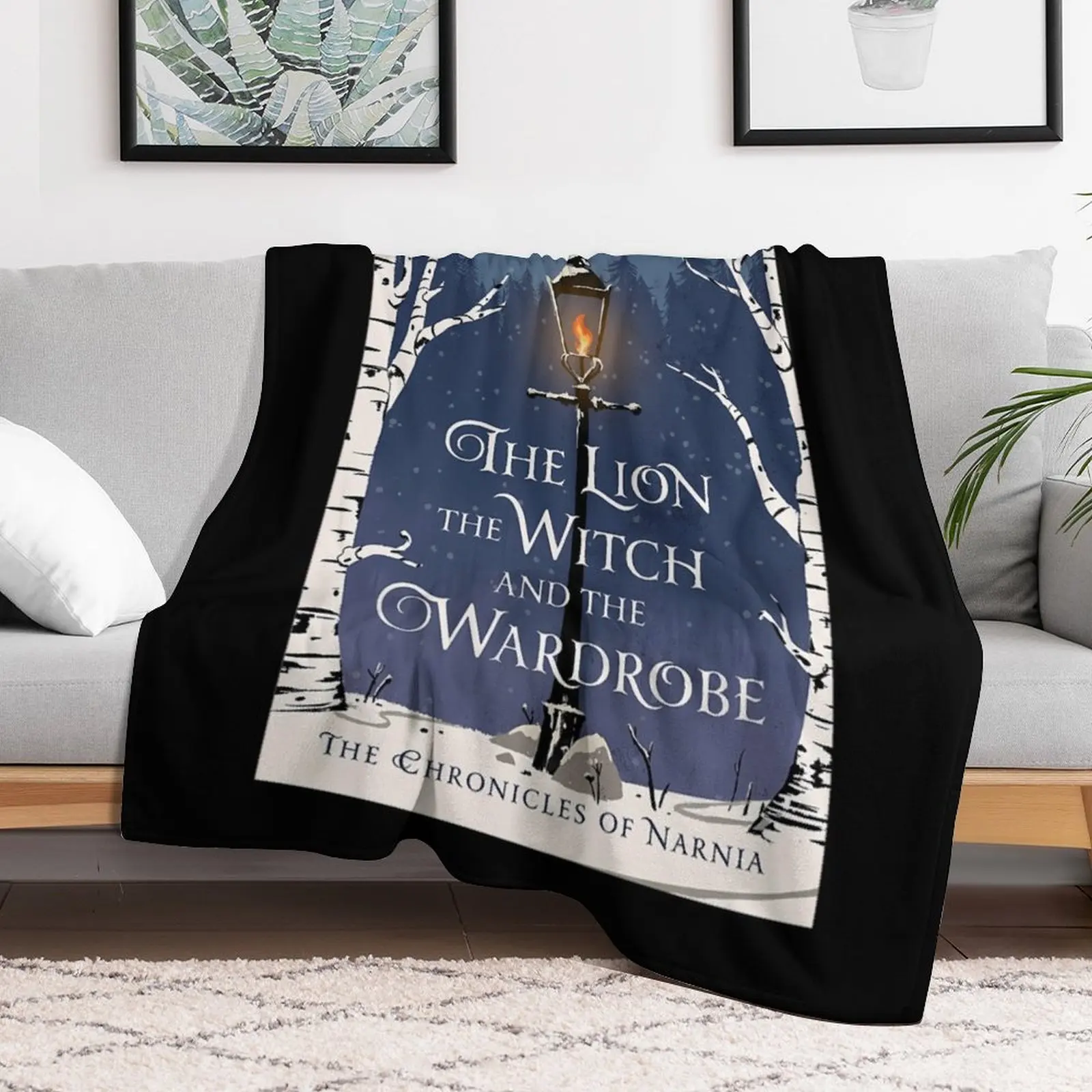 He Lion He Witch And He Wardrobe Lampost \t Throw Blanket Sofa Quilt Travel Fashion Sofas Blankets