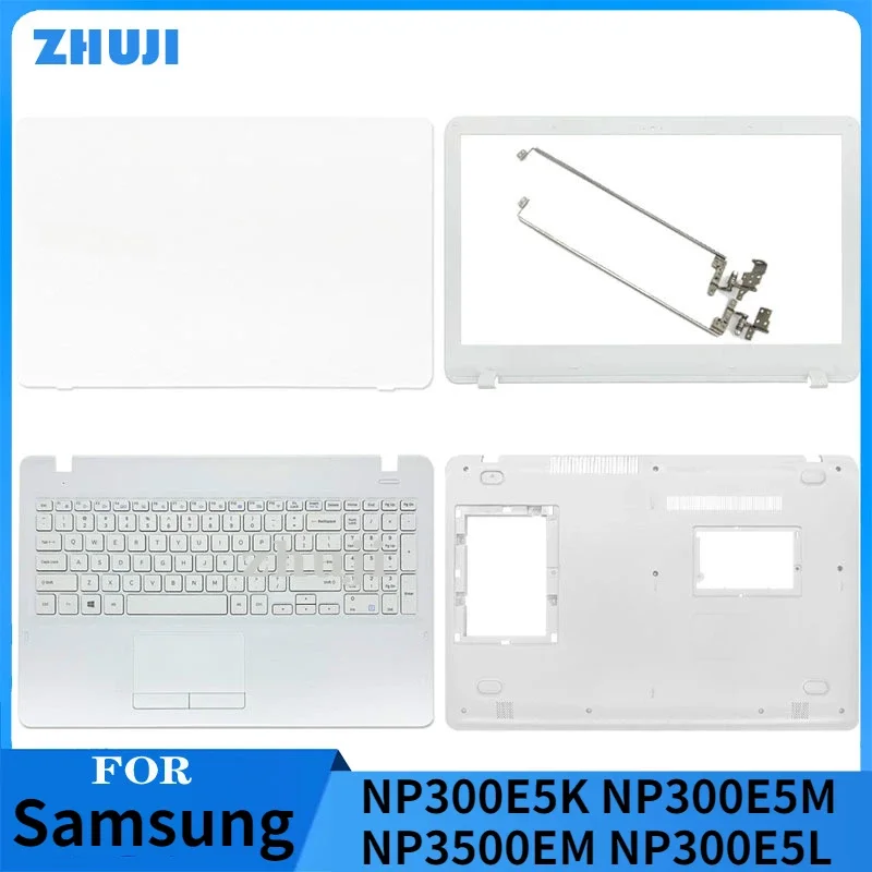 

New Laptop For Samsung NP300E5K NP300E5M NP3500EM NP300E5L LCD Back Cover/Front Bezel/Hinges Cover/Palmrest/Bottom Case White