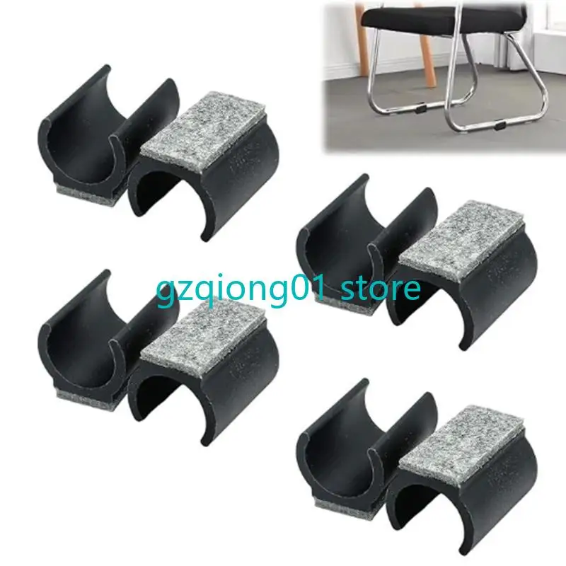 

K3NA 10Pieces Practical Cantilevers Chair Gliders with Sturdy Plastic Felt Pad for Srable and Quiet Movement on Floor