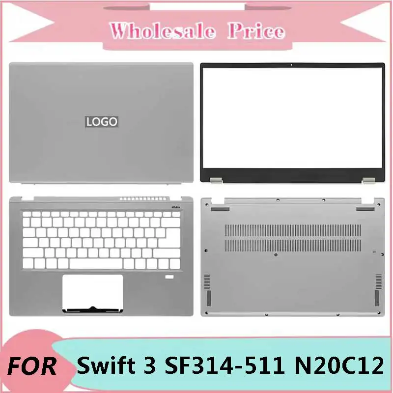 

New For Swift 3 SF314-511 N20C12 Laptop LCD Back Cover Front Bezel Upper Palmrest Bottom Base Case Keyboard Hinges