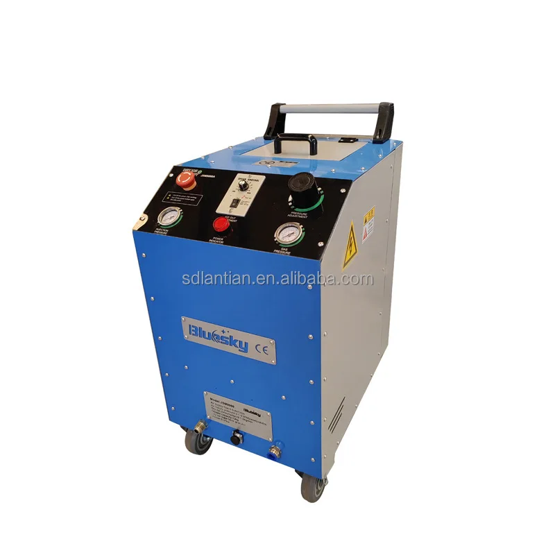 Portable Auto/Car Engine Dry Ice Cleaning Machine 13kg Capacity 3mm Pellets Adjustable Air Pressure (0.1-0.85Mpa) for Car Care