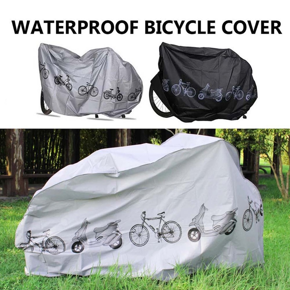  Waterproof Bike Cover Sun Protection Outdoor Bicycle Cover Multifunctional Electric Vehicle Cover for Bicycle Prevent Rain 
