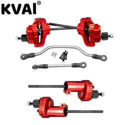 Axial SCX10 II 90046 90047 AR44 Axle SCX10 Alloy Portal Front Rear Axles with Steering Link 1/10 RC Crawler Car Upgrade Parts