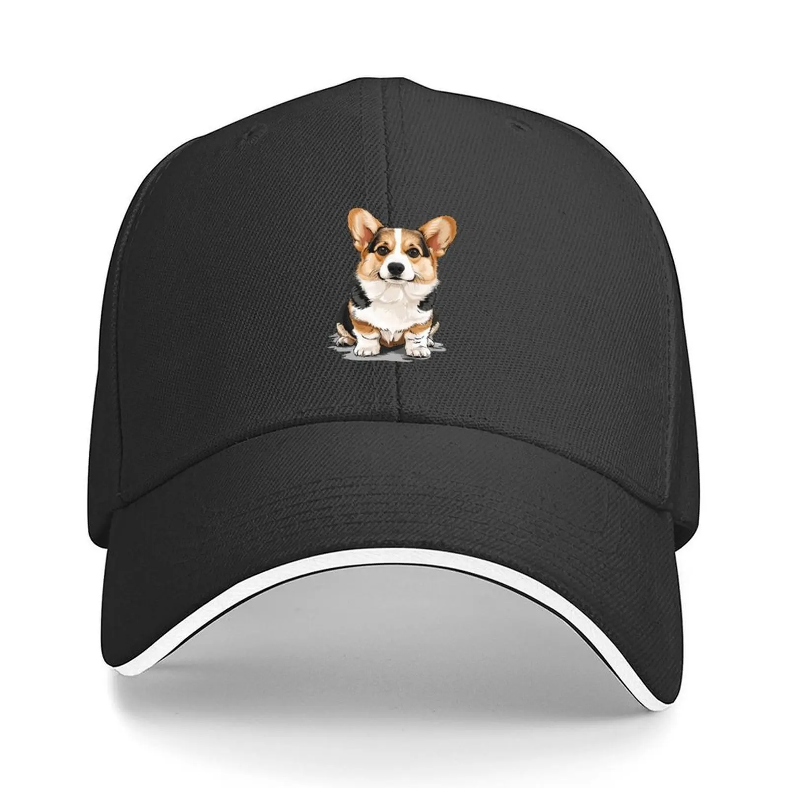 

cute welsh corgi dog illustration Baseball Cap Hood Brand Man cap Horse Hat luxury caps Women's Beach Outlet 2025 Men's
