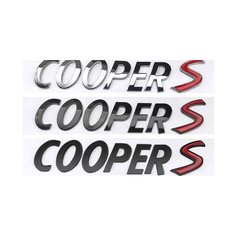 

COOPERS letter logo trunk label car stickers for mini countryman Cooper COOPER S refit car accessories rear tail decoration