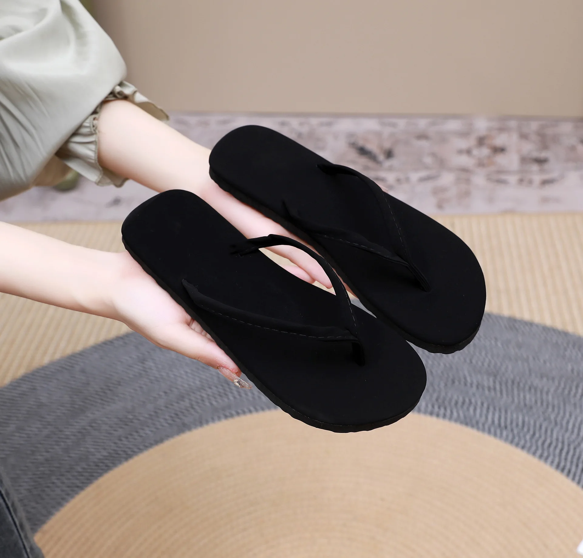 

Летние женские шлепанцы из ЭВА с леопардовым принтом, тапочки для дома и улицы, пляжные плоские сандалии