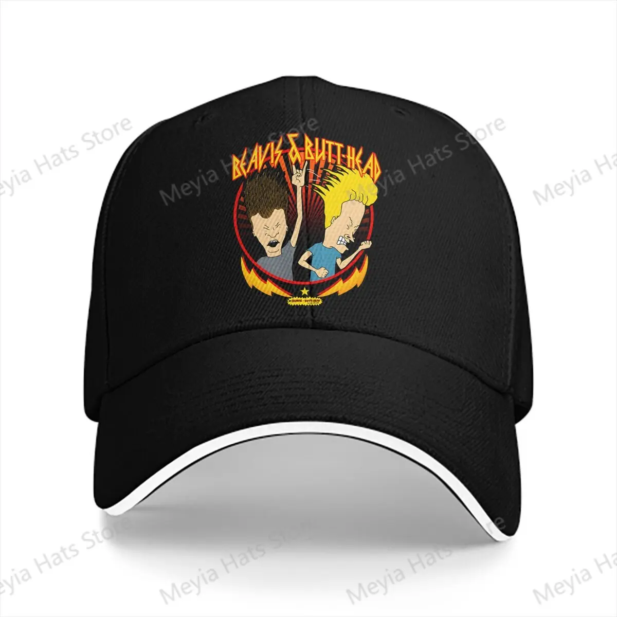 Metal Colors Rock Out Beavis And Butthead Anime Outdoor Cap Sun Visor Hip Hop Caps Cowboy Hat Peaked Hats