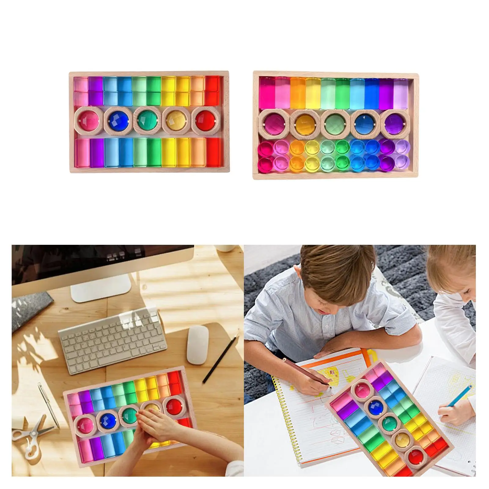 Wooden Gem Blocks C…