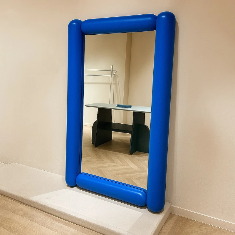 Nordic light luxury INS style Internet celebrity floor full body mirror home wall hanging decoration