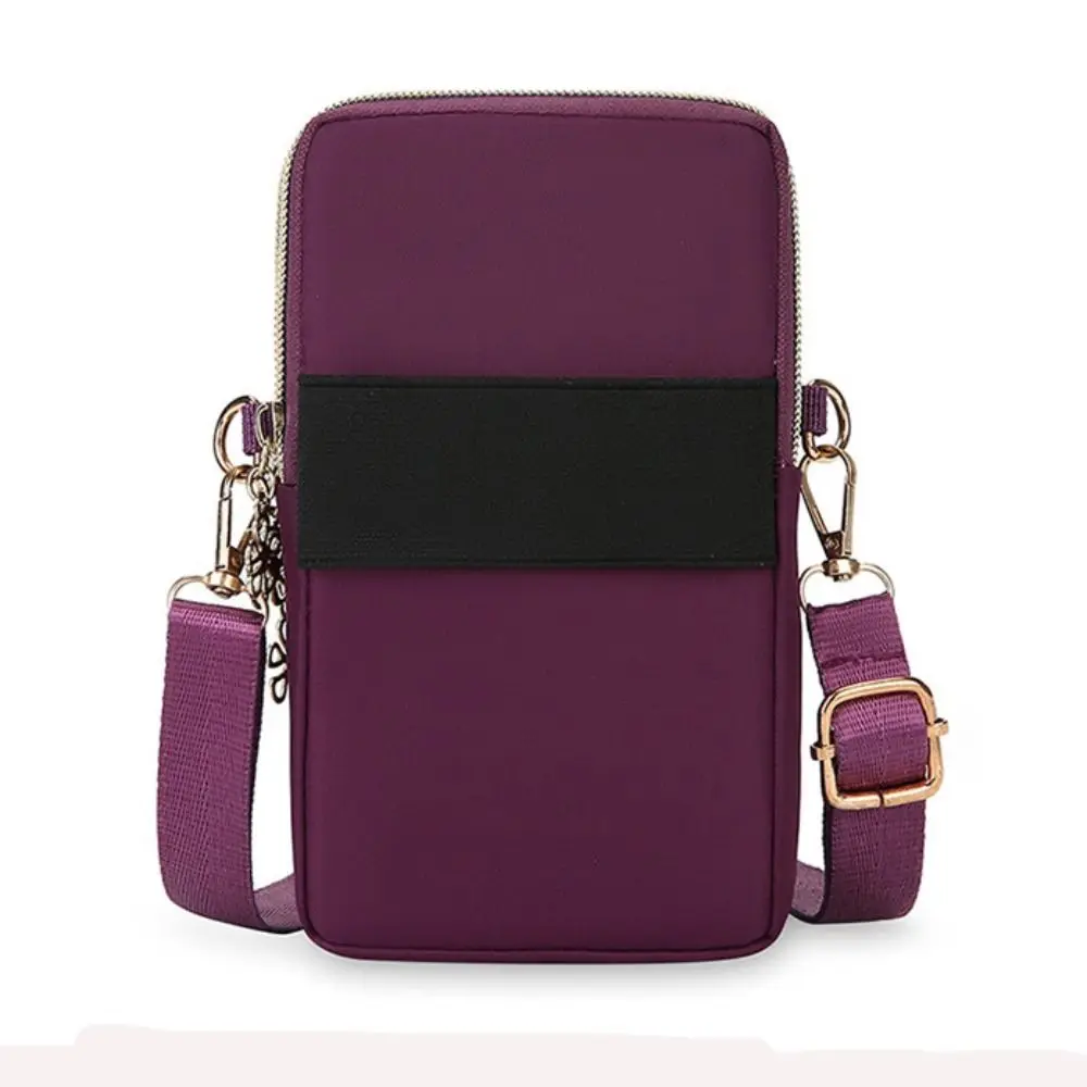 New Oxford Mini Phone Bag Multi-layer Zipper Travel Crossbody Bag Waterproof Handbag Sports Arm Bags
