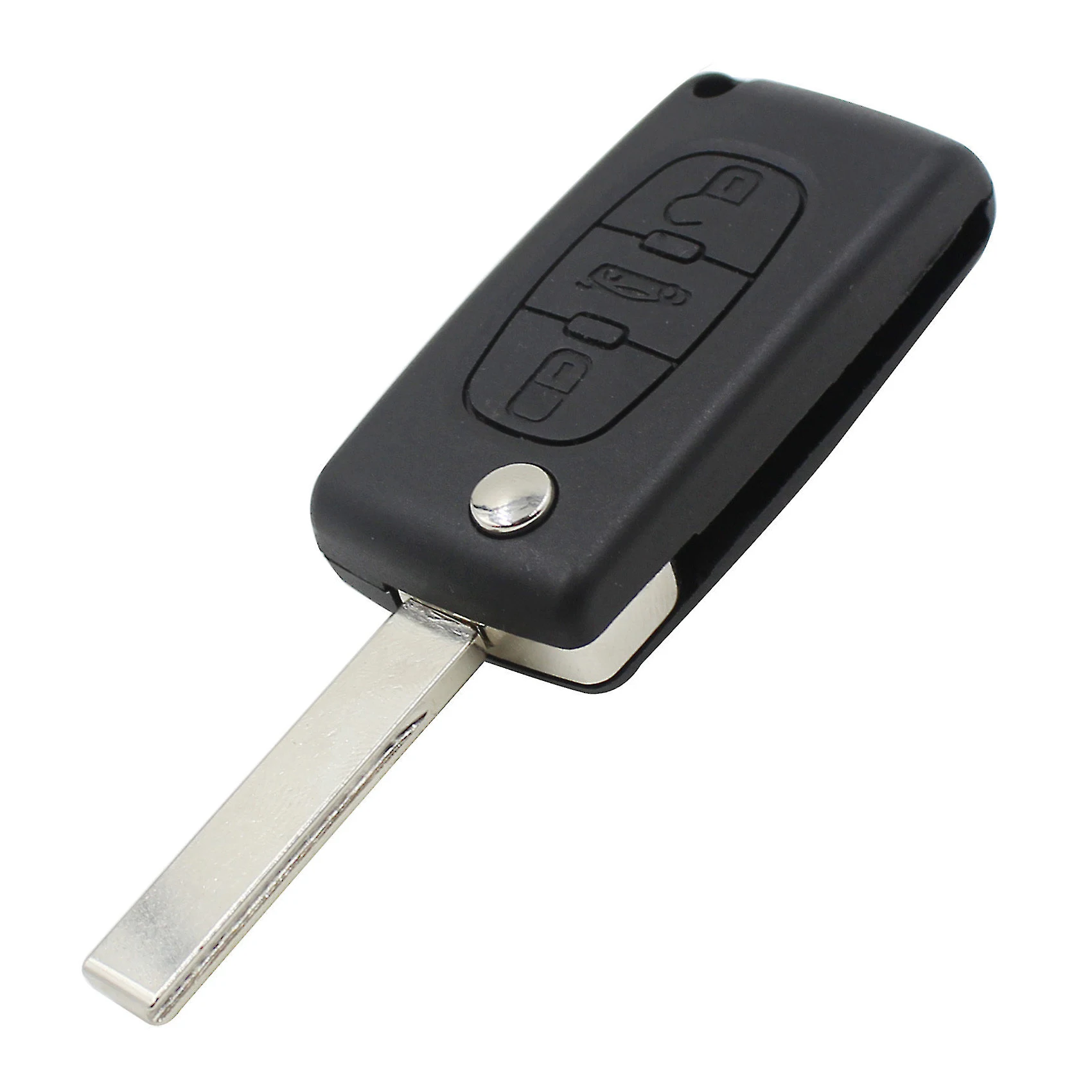

New 3 Button Collapsible Flip Remote Car Key Fob Case Shell For Citroen C2 C3 C4 C5 C6 XSARA GRAND PICASSO CE0536