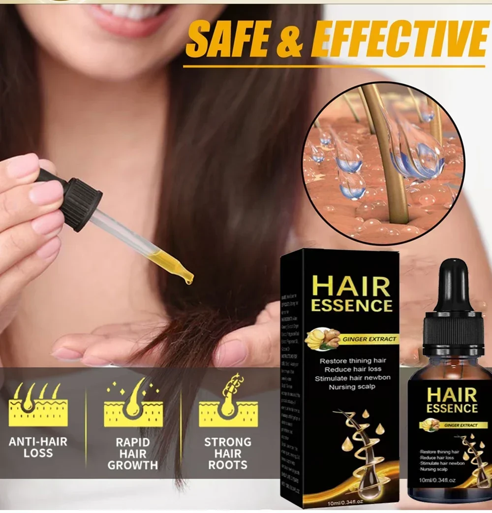 

Ginger Anti Hair Loss Hair Growth Oil Scalp Treatment Fast Regrowth Thicken Hair Care Products