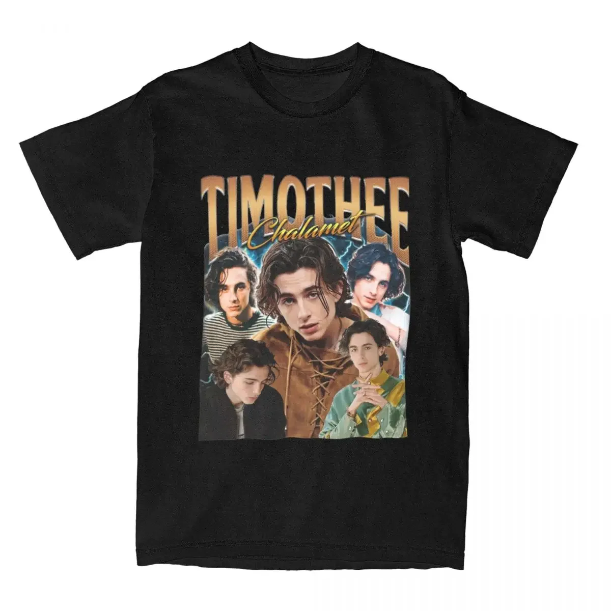 Novelty Retro Timothee Chalamet T-Shirts Men Women Cotton Tees Shirt Birthday Gift Tops