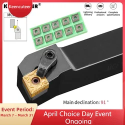 1pc MCFNR2020K12 MCFNL2020K12 MCFNR2525M12 External Turning Tool Holder CNMG Carbide Inserts MCFNR/L Lathe Cutting Tools Set