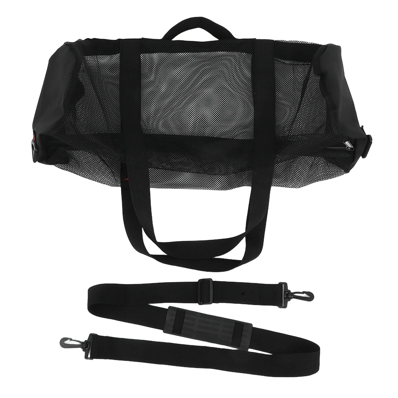 

Cylindrical Beach Bag 1PC Black Mesh Swim Water Backpack Durable Portable Scuba Diving Large Capacity Breathable Outdoor Camping
