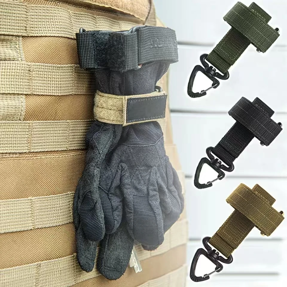 

Multi-purpose Nylon Gloves Hook Climbing Rope Anti-lost Camping Hanging Buck Work Gloves Safety Clip Outdoor Tactical Gloves