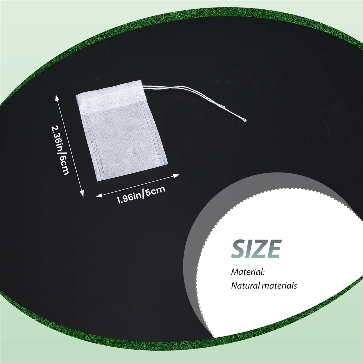 A47U 100 Pcs Disposable Empty Tea Bag String Heat Seal Filter Paper