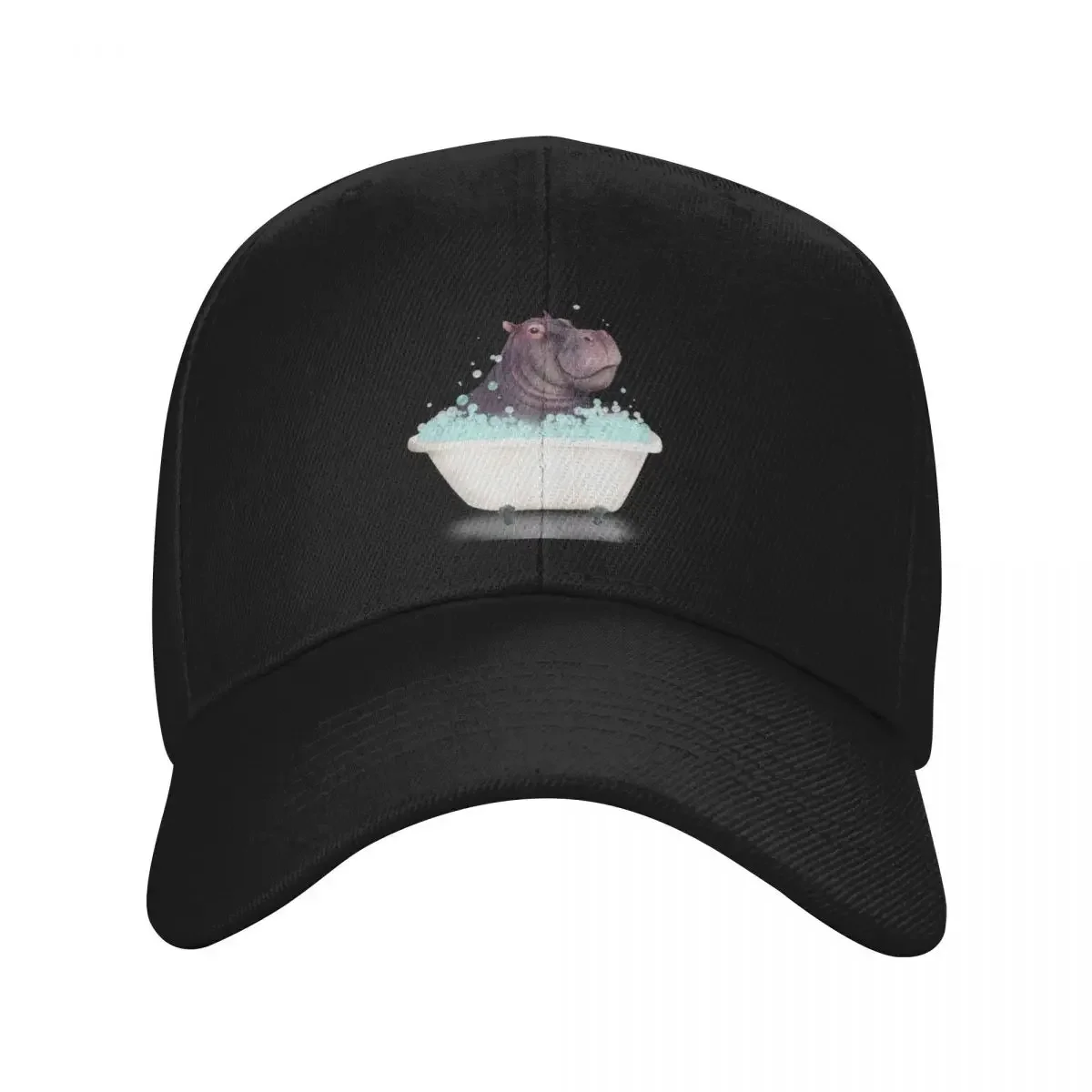 Hippo in the Bathtub Baseball Cap Hat Man Luxury Hat Luxury Brand sun hat Snap Back Men Caps Women's