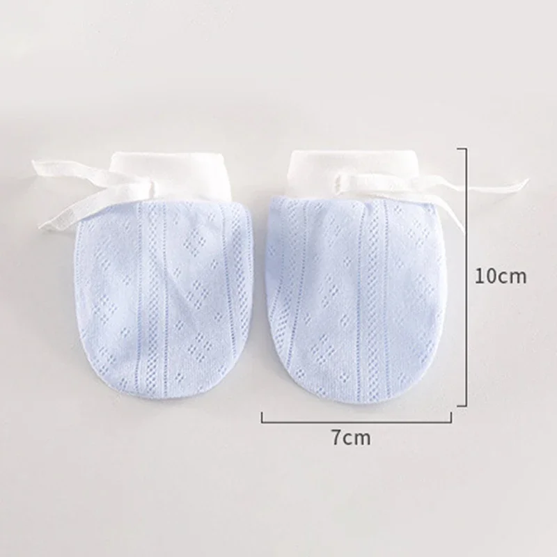 2PCS Baby Gloves for Newborns Cotton 0-12 Months Infant Anti Scratching Kids Mittens Face Protection Hand Glove Baby Accessories