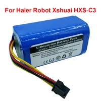 New Battery 14.4V/14.8V 2600mah 3200mah For Haier Robot Xshuai HXS-C3 Robot Vacuum Cleaner Sweeper Li-ion 18650 Replacement